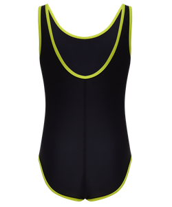 Купальник для плавания Edge Black/Lime, полиамид, подростковый