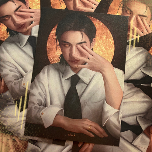 Арт принт / shark / STRAY KIDS / Хёнджин #1