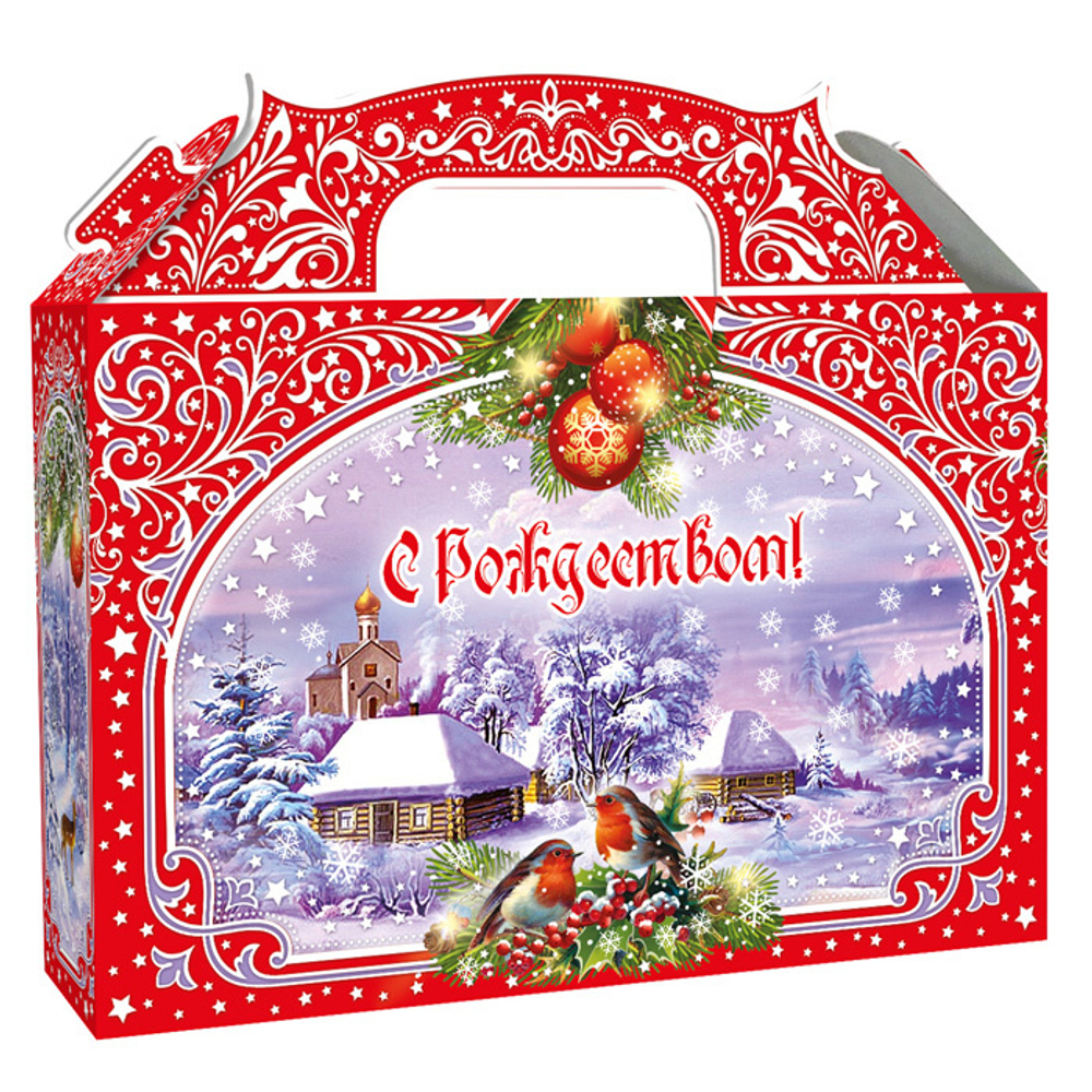 Ларец Зимние просторы красный