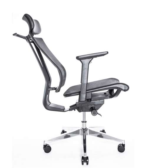 Кресло FALTO G1 AIR (3 уровня поясницы, сетка, черный)