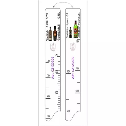 Линейка барная «Гленфиддих» 12 лет 0.5, 0,75л