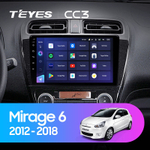 Teyes CC3 9" для Mitsubishi Mirage 6 2012-2018