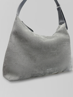 Сумка May Va 15055 замшевая на замке с одной удлиненной ручкой