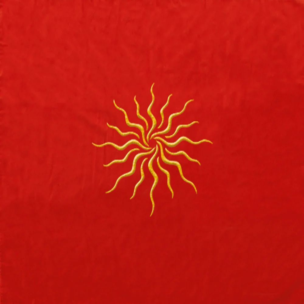 Скатерть для гадания на картах Таро "Солнце" (80 см х 80 см) / Lo Scarabeo