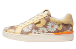 COACH Coach Lowline leather daisy non-slip low-top sports casual shoes women's vanilla color