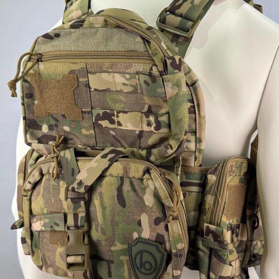 Жилет разгрузочный/плитник быстросъемный YAKEDA MAX COBRA,мультикам