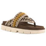 MOU Bio EVA Abrasion Resistant Flip Flops Women"s Dark Brown