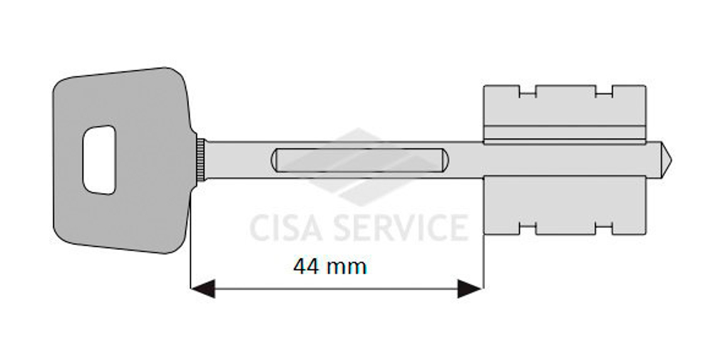 Комплект ключей CISA 06.520.51.1(D92324125) "New Cambio" 5 ключей для кодирования