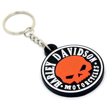 Брелок Harley Davidson Череп цветной