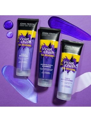 John Frieda VIOLET CRUSH Кондиционер с фиолетовым пигментом для восстановления и поддержания оттенка светлых волос 250 мл