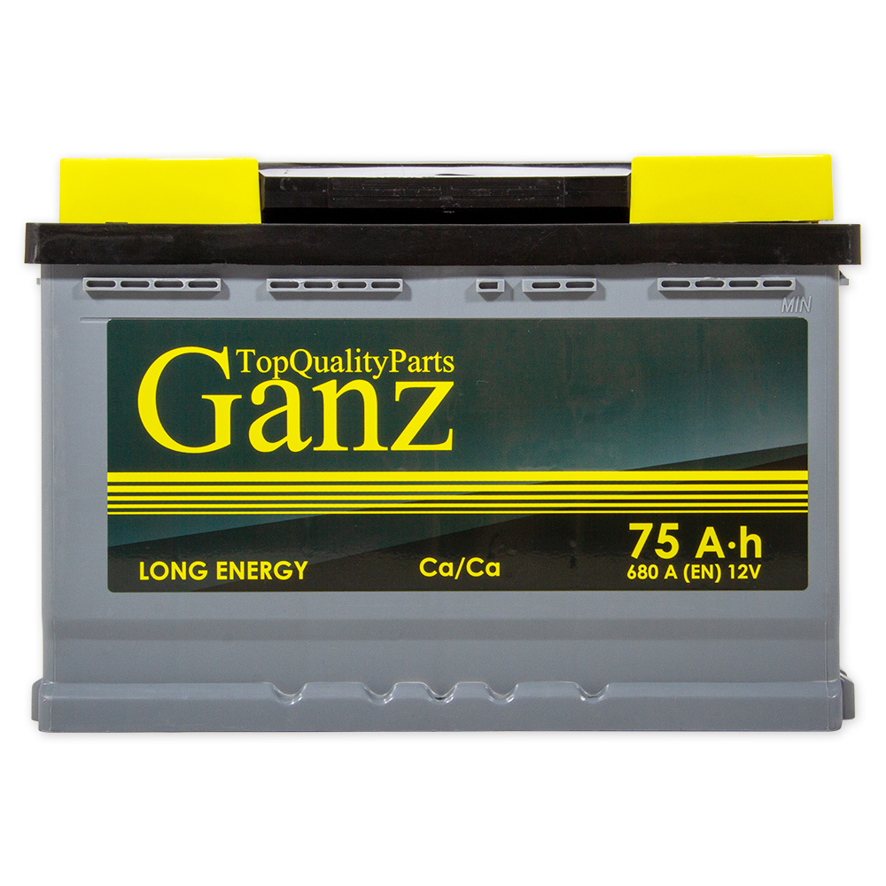 Аккумулятор GANZ Standart 75 А/ч прямой L+ 278x175x190 L3 EN 680 А