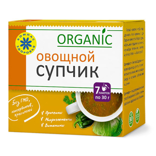 Крем-суп овощной Компас Здоровья, 30 г, 10 шт