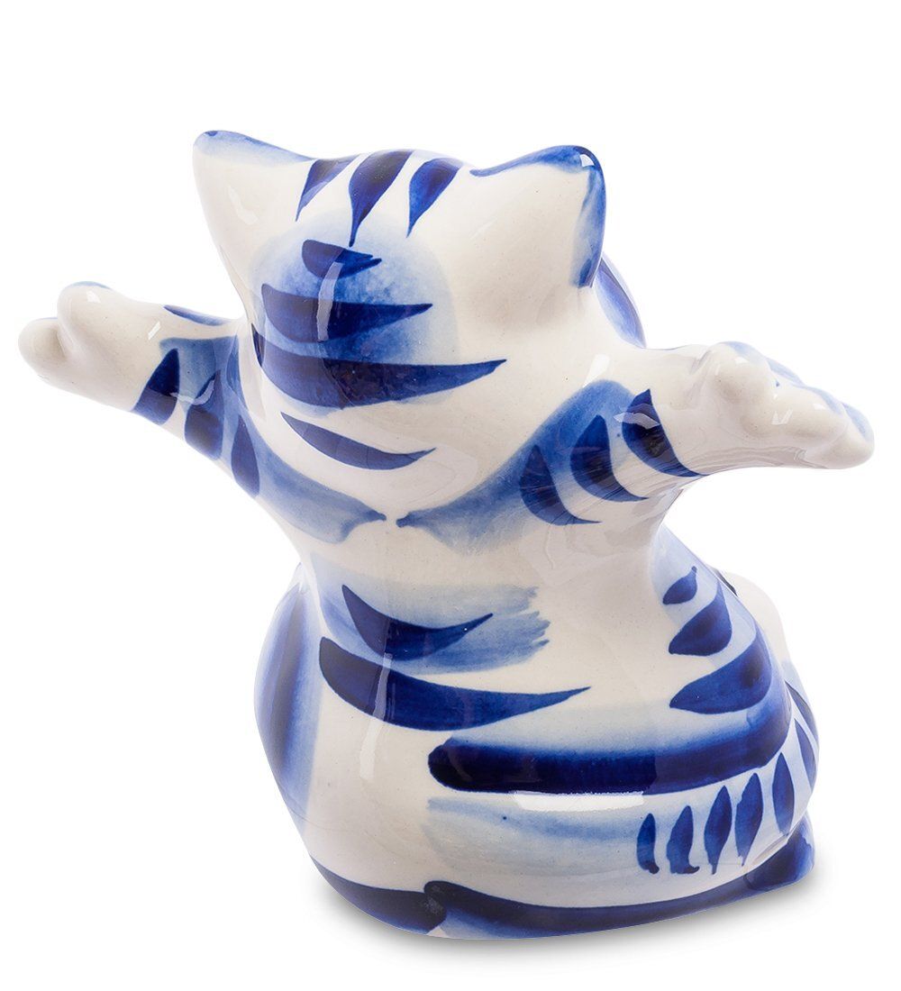 ГЛ- 339 Фигурка «Кот Добряк» бол. (Гжельский фарфор)