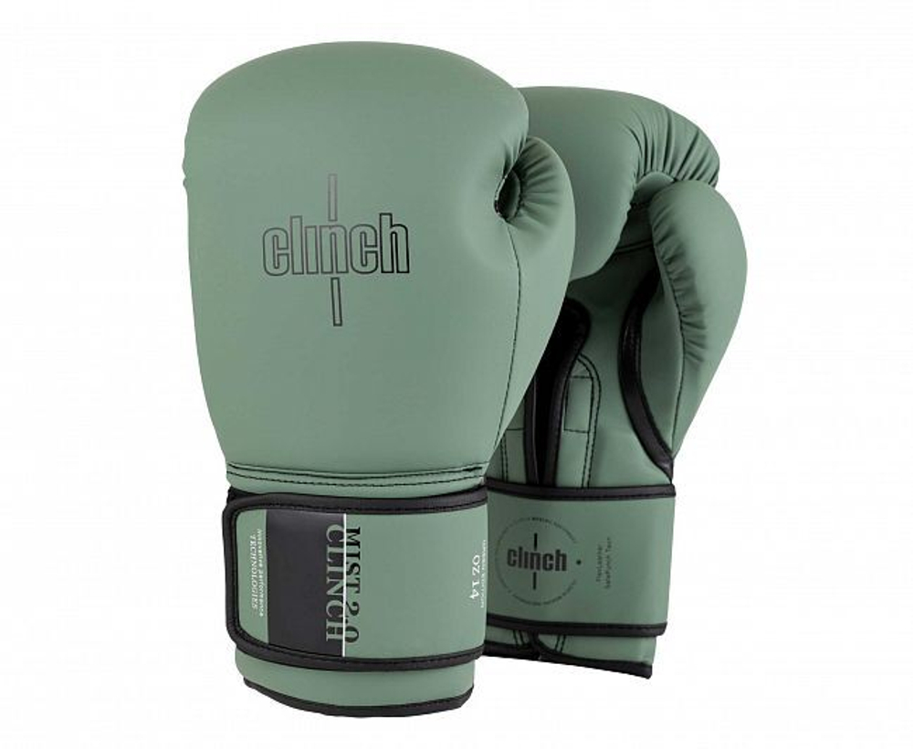 Перчатки боксерские Clinch Mist 2.0 зеленые C183