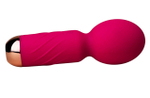 Ярко-розовый мини-wand вибратор для стимуляции эрогенных зон (Цвет: ярко-розовый)