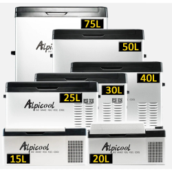 Компрессорный автомобильный холодильник Alpicool C30 (Альпикул 30 литров) 12/24/110/220 Вольт