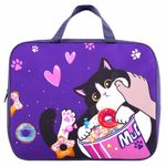 Папка на молнии с ручками BRAUBERG KIDS А4, 1 отделение, полиэстер, 80 мм, "Sweet cheeks", 272120