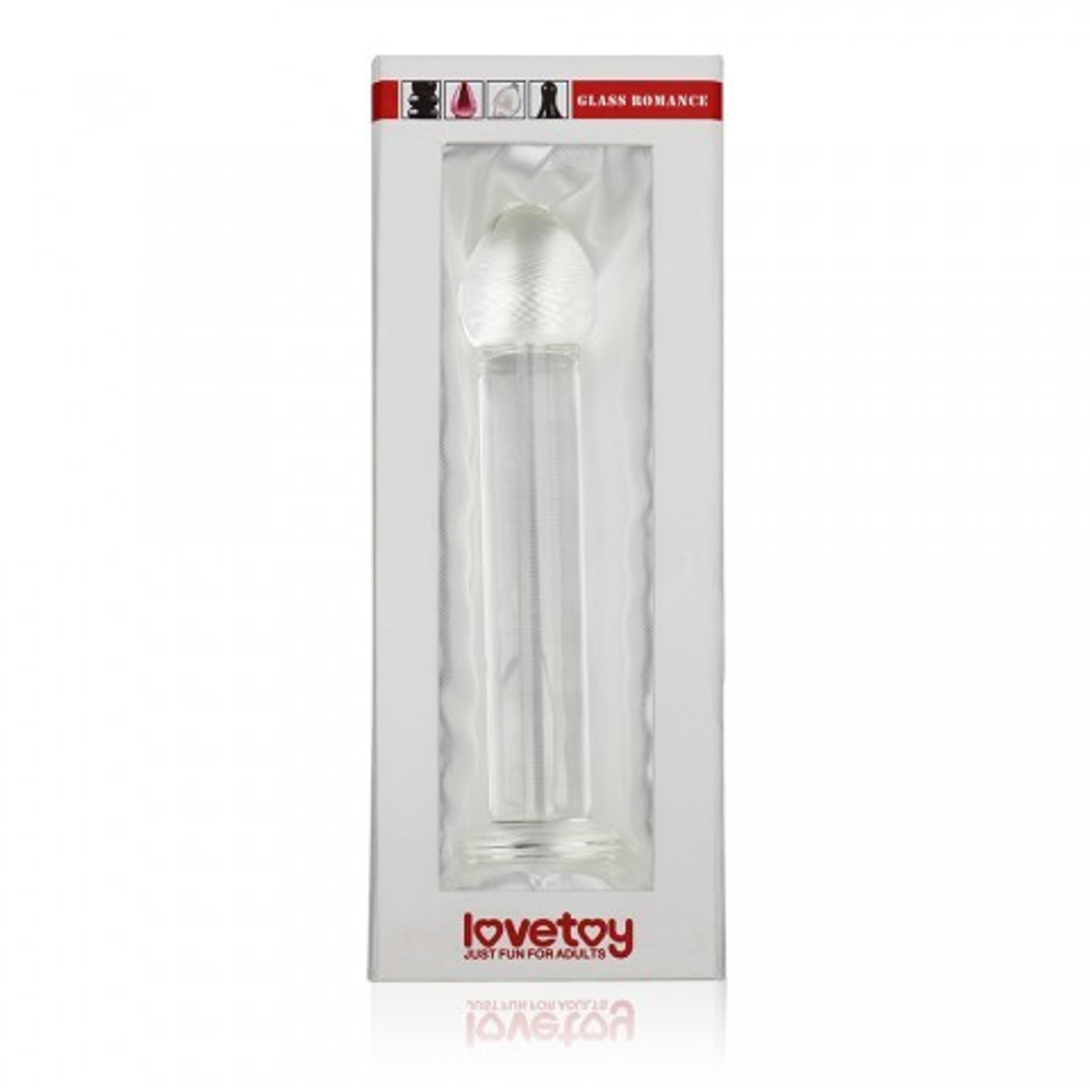 Стеклянный фаллоимитатор Lovetoy Glass Romance (16×3,5 см)