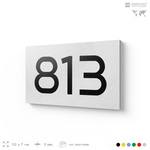 Номер на дверь 813, табличка на дверь для офиса, квартиры, кабинета, аудитории, склада, белая 120х70 мм, Айдентика Технолоджи