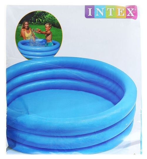 Бассейн надувной круглый "Интекс" 147х33см голубой