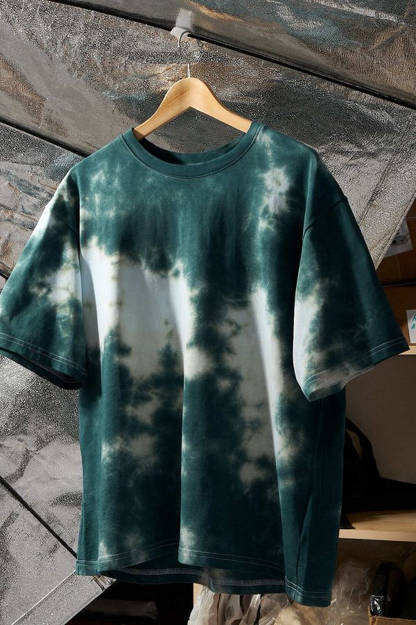 Футболка Тай-дай зеленая - фото 2