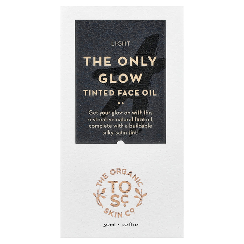 The Organic Skin Co., The Only Glow, масло для лица с тонирующим эффектом, для всех типов кожи, светлая, 30 мл (1 жидк. унция)