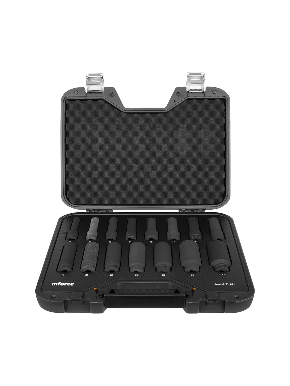 Набор торцевых ударных удлиненных головок Inforce (1/2; 10-32 мм) 11-01-264