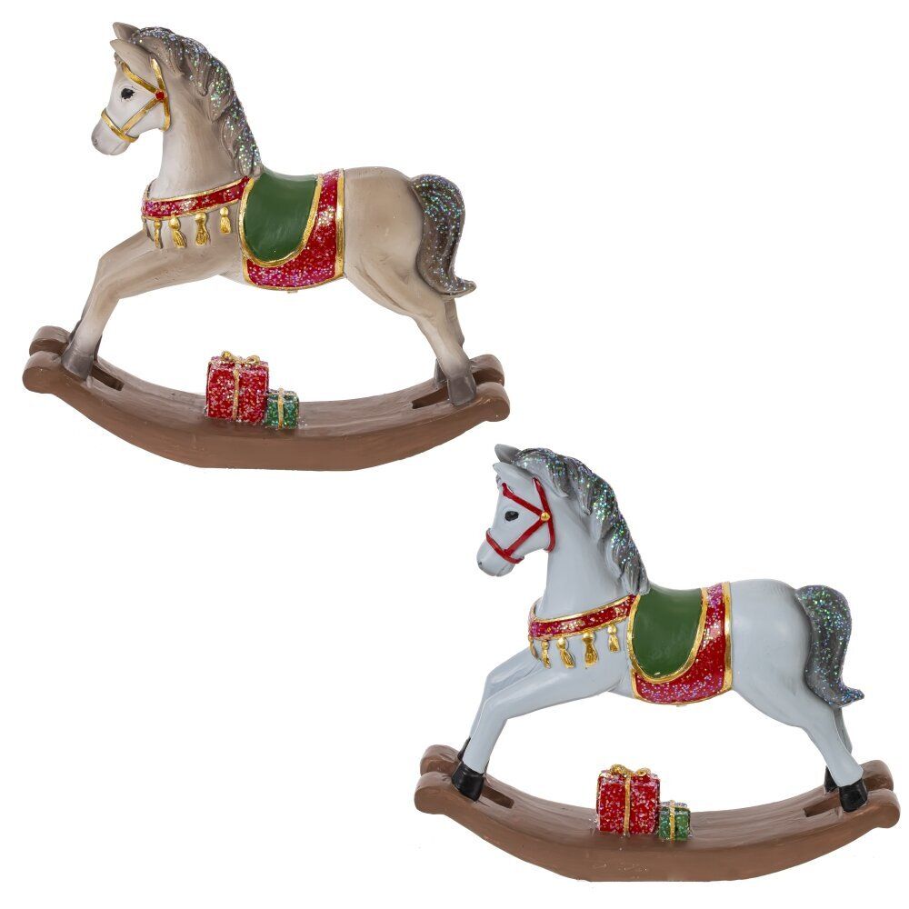GAEM Фигурка декоративная "Лошадка-качалка", L15 W3 H14 см, 2в.