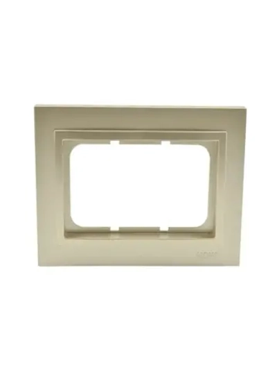 Двойная рамка для розетки титан