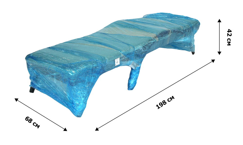 Лежак Риччи арт.7023-МБ2025, ротанг искусственный (коричневый) "Garden story"