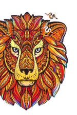 Король лев Chapa - Деревянные пазлы, детали разной формы, картины, голова льва