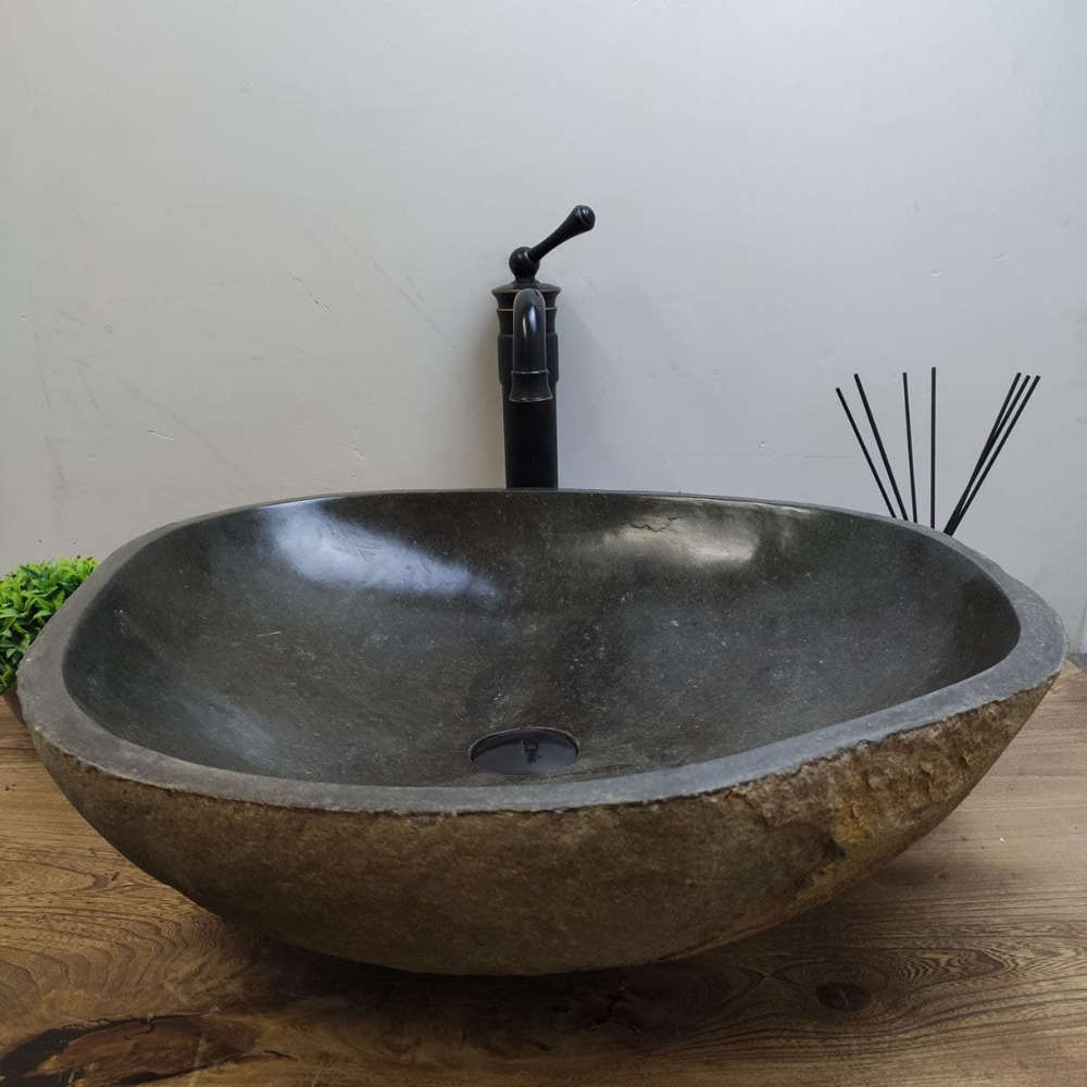 Раковина из речного камня RS-61163 (55*52*16)