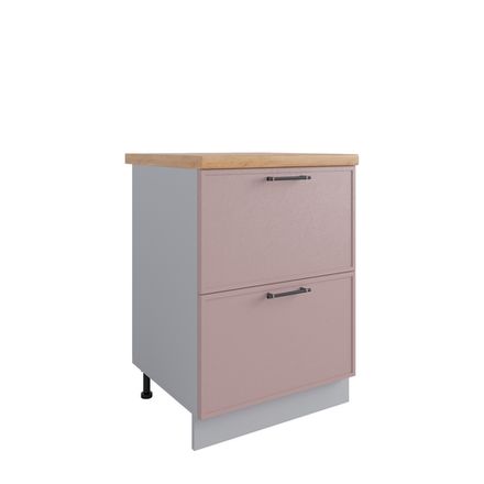 Кухня Модуль КМЯ 600 Марта Пудра Скин