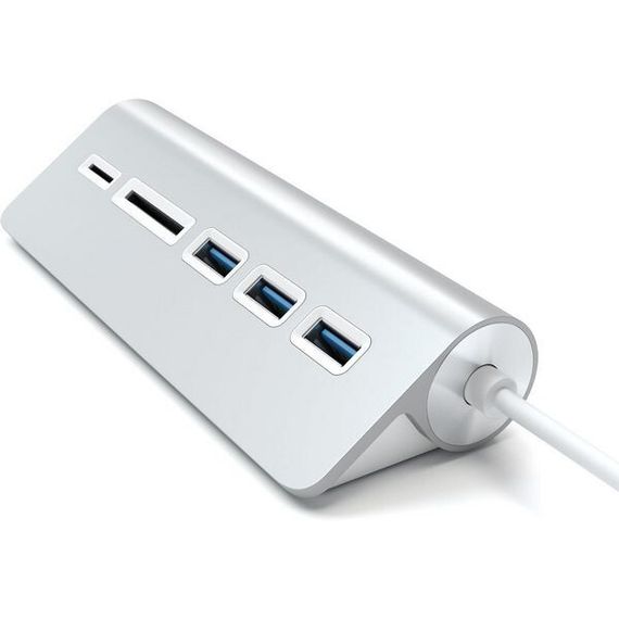 Хаб Satechi Aluminum USB 3.0 Hub &amp; Card Reader (ST-3HCRS) Silver