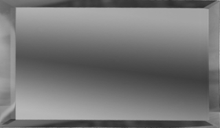 Прямоугольная зеркальная графитовая плитка с фацетом 10 мм(480х120мм)