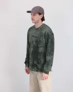 Толстовка Anteater Hoodlong Tie Dye Зеленая