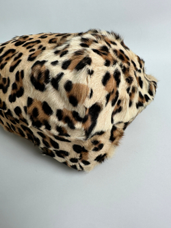 Сумка Miu Miu brown leopard fur tote bag black beige