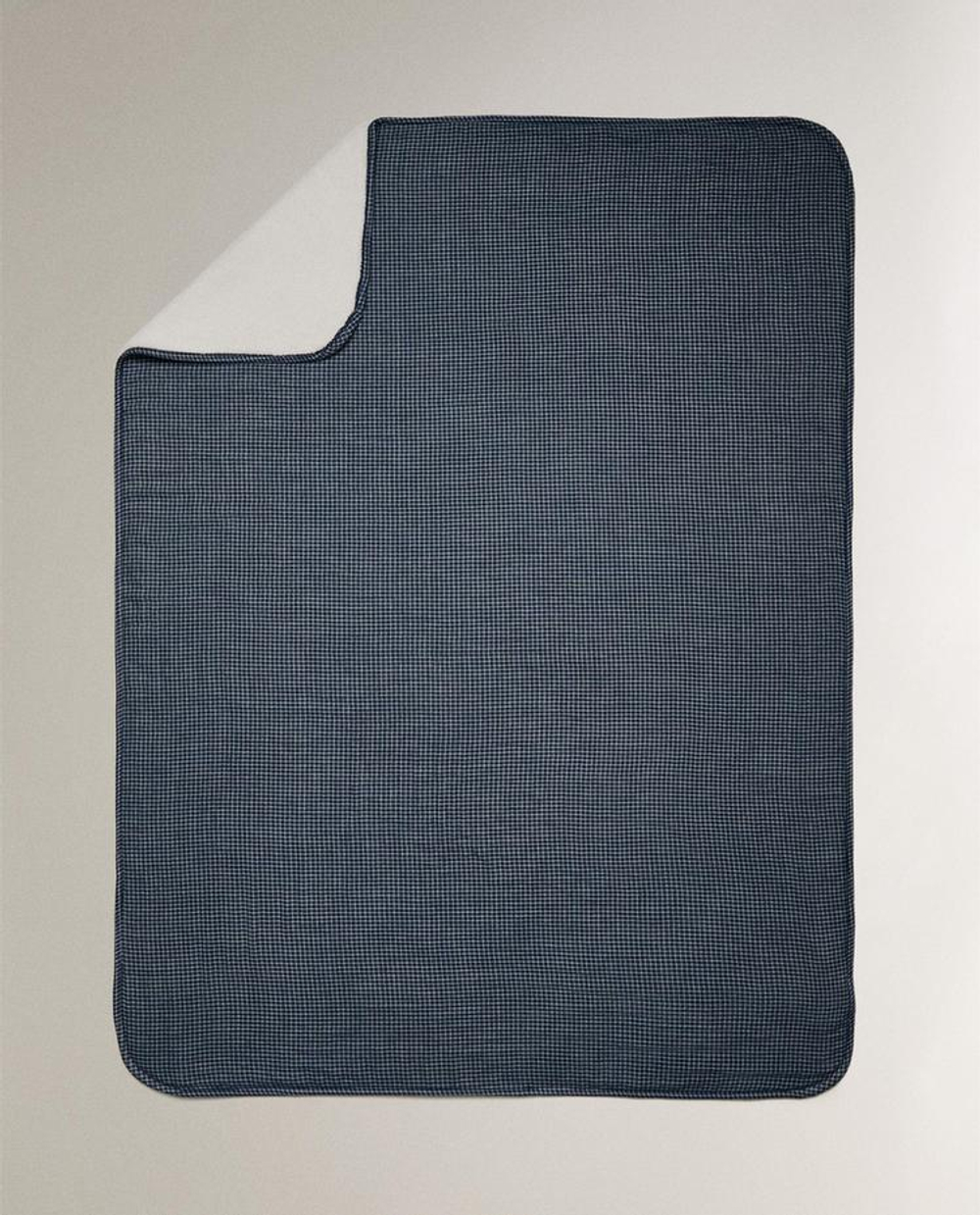 ZARA HOME ДЕТСКИЙ МУСЛИНОВЫЙ ПЛЕД, СИНИЙ