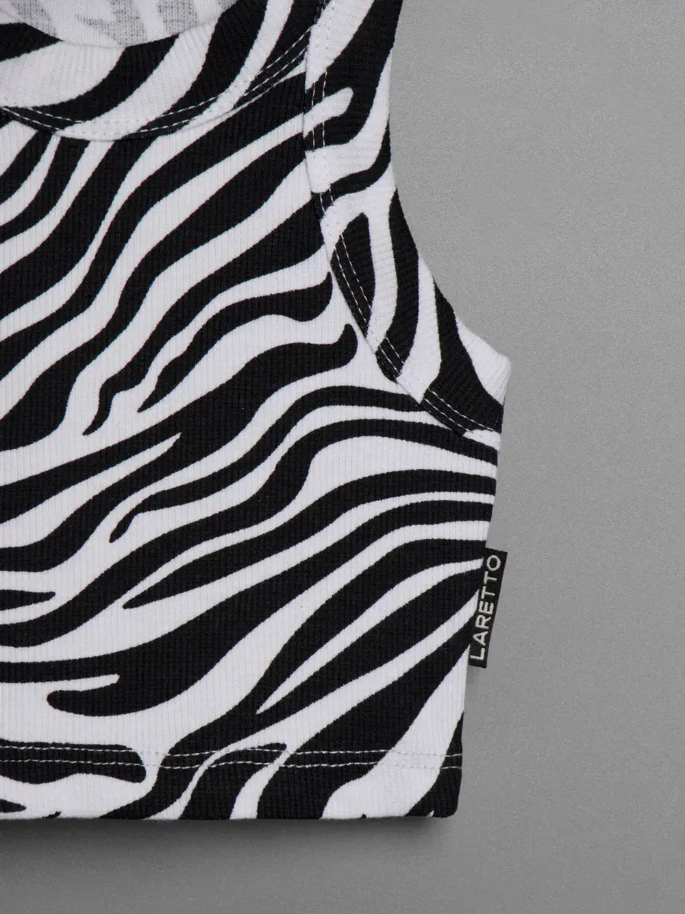 Летний кроп топ трикотажный детский