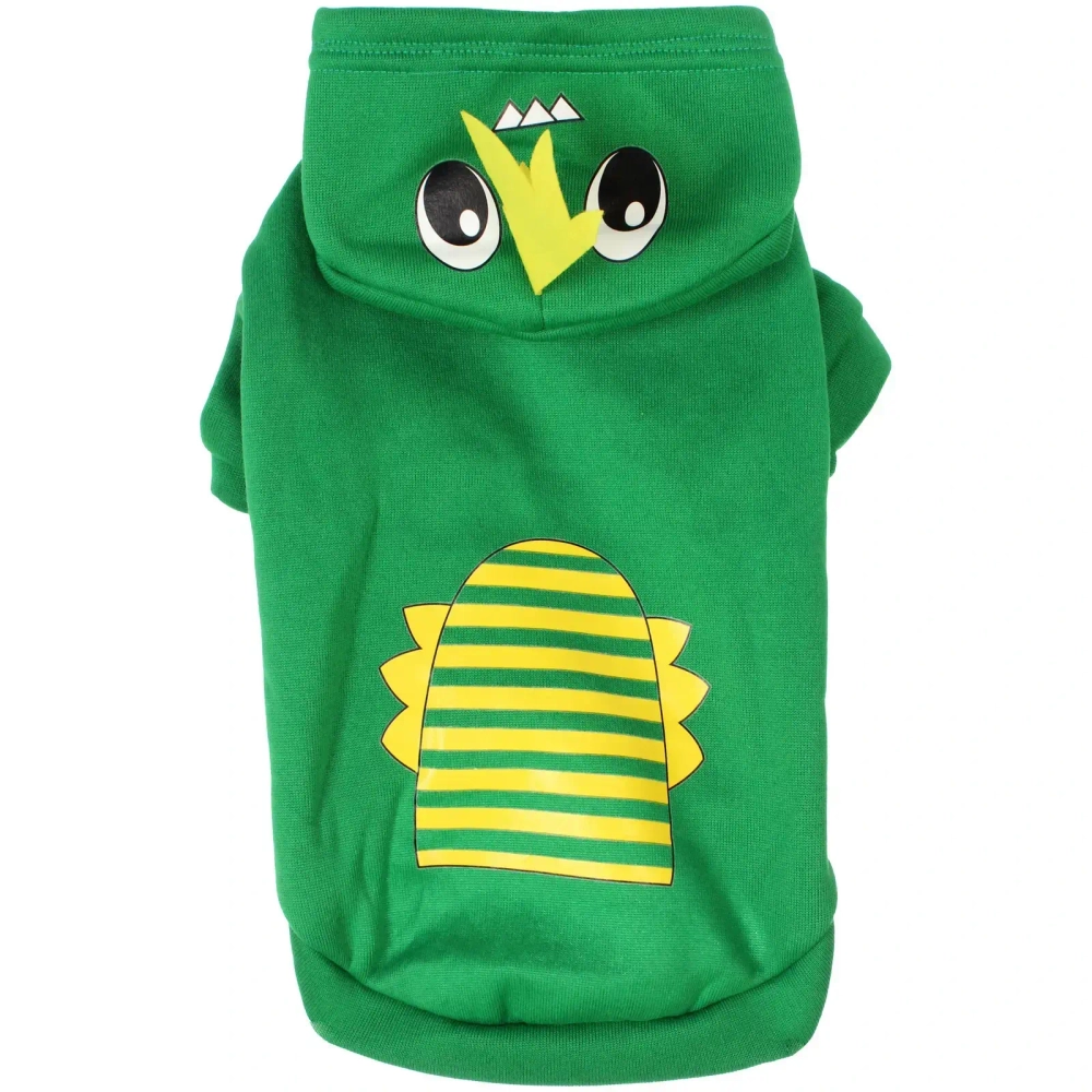 Кофта - толстовка с капюшоном для собак мелких пород «МОДНЫЙ БРО», динозаврик, размер М (44*30*26см) Ultramarine