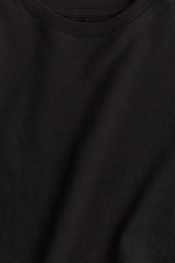 H&M Однотонная футболка, черный