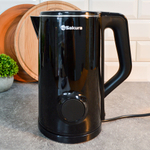 Чайник электрический 1,8л Sakura SA-2190DBK, LCD дисплей, черный