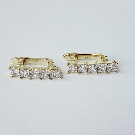 Ювелирные швензы, английский замок, позолота, люкс фурнитура