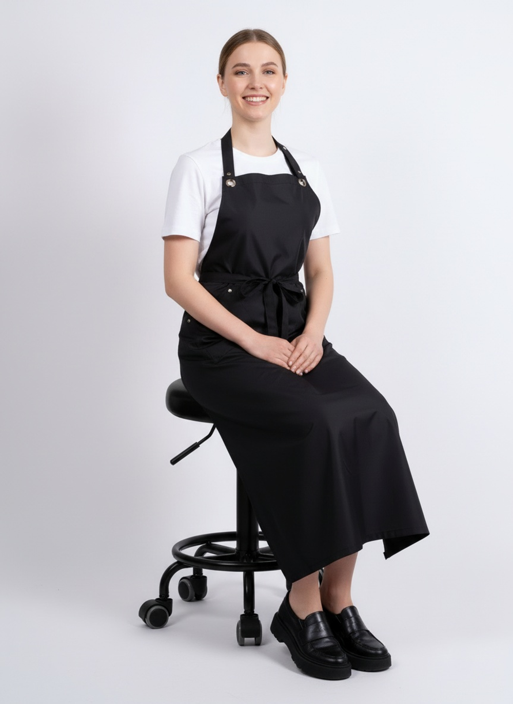 Фартук №3 прямой без разрезов для парикмахера