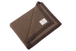 Плед-покрывало кашемировое 160х220 CO.BI. Letizia коричневое Италия