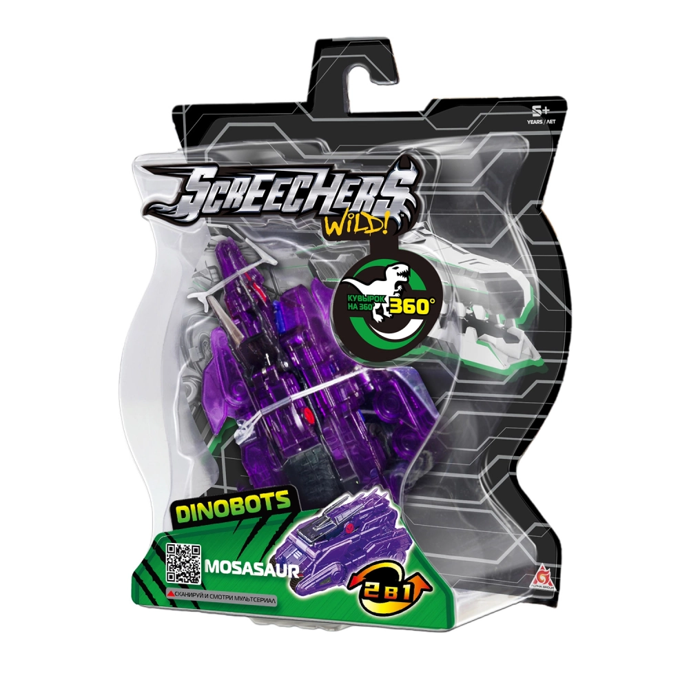 Дикие Скричеры. Машинка-трансформер Найтвижн л2 ТМ Screechers Wild