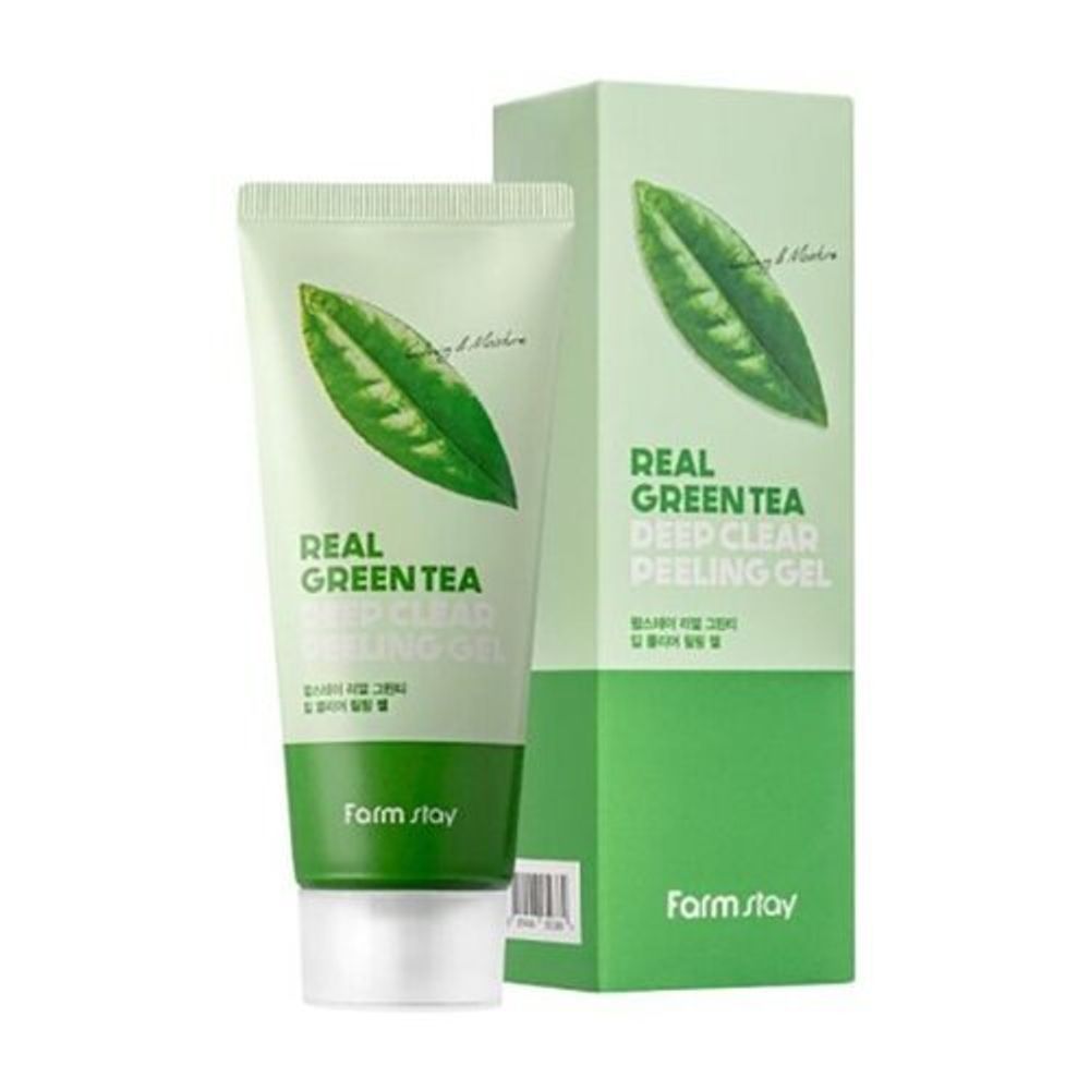 FarmStay Гель-пилинг с экстрактом зеленого чая - Green tea deep clear peeling gel, 100мл