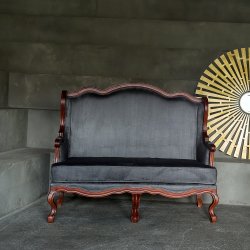 Диван двухместный Объект мечты French Anthracite