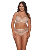 Трусики-бразилиана со средней линией талии Puella (Размер: M) (Цвет: телесный)