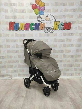 Коляска прогулочная Baballo Future 2024 бежевая (белая рама)